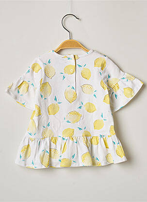 T-shirt coupe cintrée manches courtes jaune 3 POMMES fille