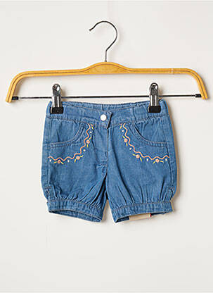 Short poches taille ajustable bleu 3 POMMES fille