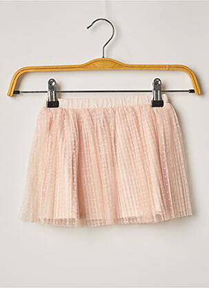 Jupe mi-longue doublure rose 3 POMMES fille