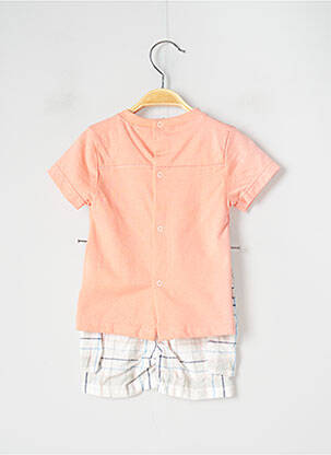 Ensemble short poches orange 3 POMMES garcon