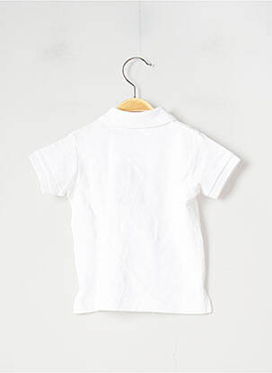 Polo broderie manches courtes blanc 3 POMMES garçon