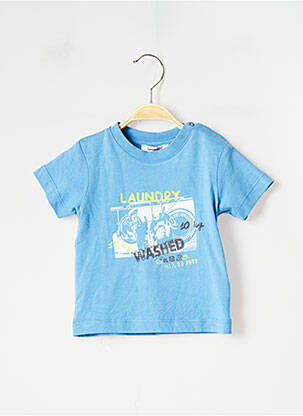 T-shirt tissage jersey bleu 3 POMMES garcon