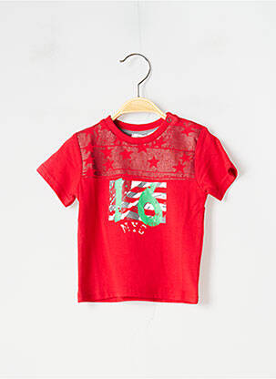 T-shirt tissage jersey manches courtes rouge 3 POMMES garcon