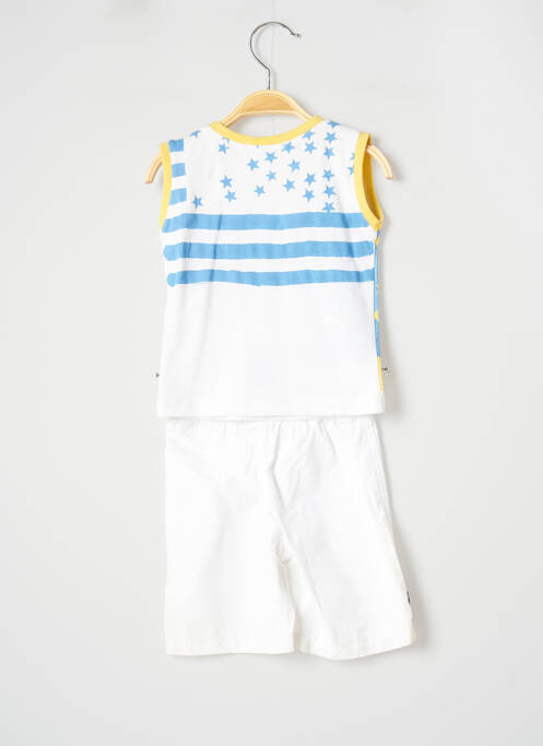 Ensemble short blanc 3 POMMES pour garçon