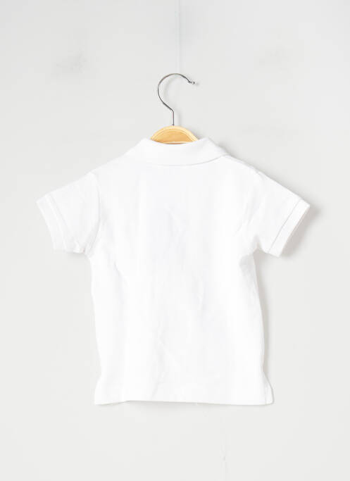 Polo blanc 3 POMMES pour garçon