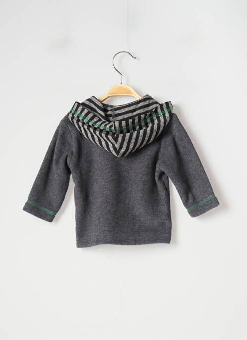 Sweat-shirt à capuche gris 3 POMMES pour garçon