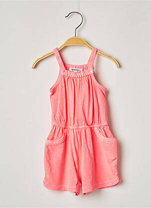 Combishort coupe cintrée fines bretelles rose 3 POMMES fille