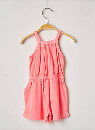 Combishort coupe cintrée fines bretelles rose 3 POMMES fille