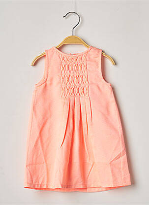 Robe mi-longue sans manche sans manche orange 3 POMMES fille