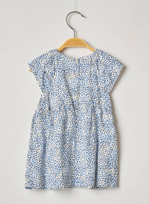 Robe mi-longue bleu 3 POMMES pour fille
