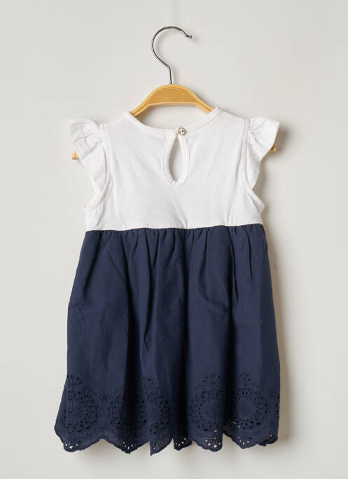 Robe mi-longue bleu 3 POMMES pour fille