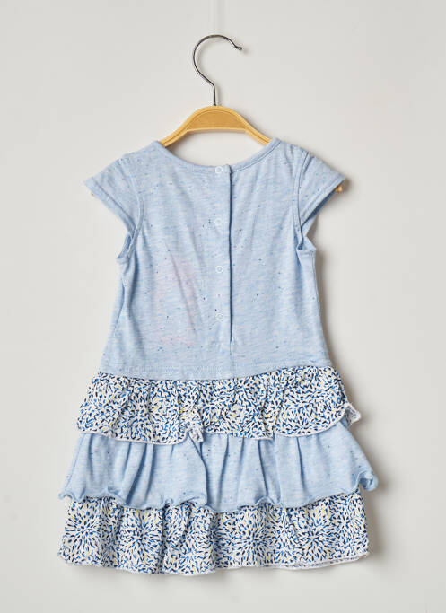 Robe mi-longue bleu 3 POMMES fille