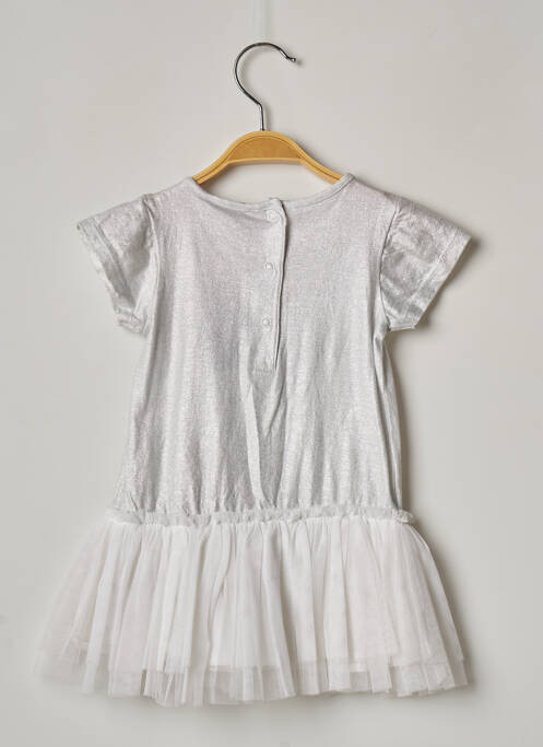 Robe mi-longue gris 3 POMMES pour fille