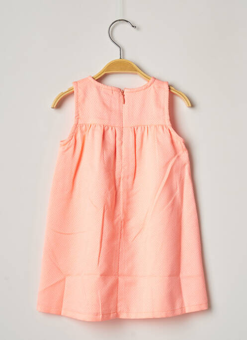 Robe mi-longue orange 3 POMMES pour fille