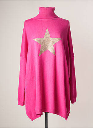 Pull tunique rose APRIL VINTAGE pour femme