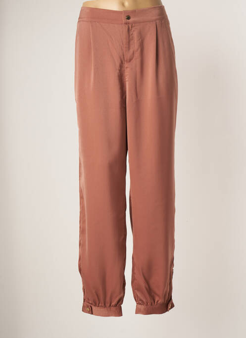 Pantalon droit rose AMY&CLO pour femme