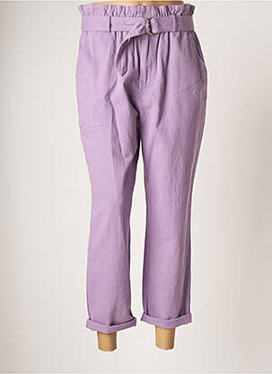 Jeans coupe droite violet EMI-JO pour femme
