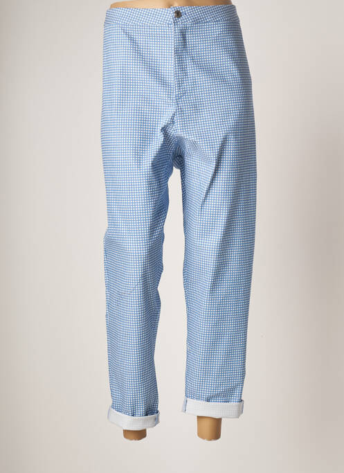 Pantalon droit bleu YESTA pour femme