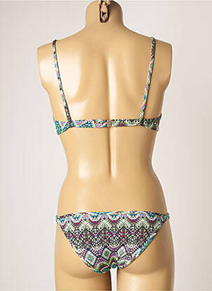 Maillot de bain 2 pièces stretch vert GENIUS femme