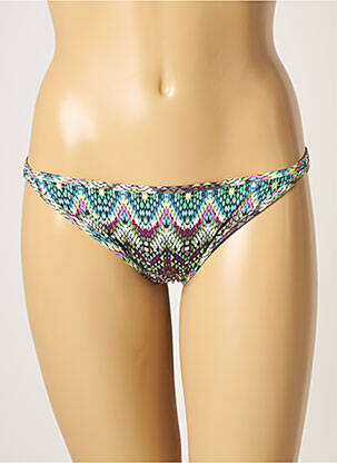 Bas de maillot de bain imprimé fantaisie culotte vert GENIUS femme