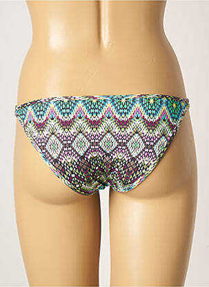 Bas de maillot de bain imprimé fantaisie culotte vert GENIUS femme