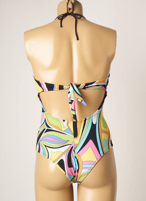 Maillot de bain 1 pièce noir GENIUS pour femme