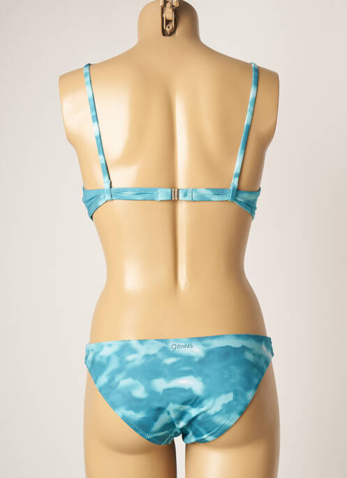 Maillot de bain 2 pièces bleu GENIUS pour femme