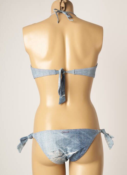 Maillot de bain 2 pièces bleu GENIUS pour femme