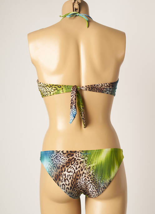 Maillot de bain 2 pièces vert GENIUS pour femme