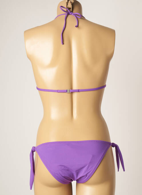 Maillot de bain 2 pièces violet GENIUS pour femme