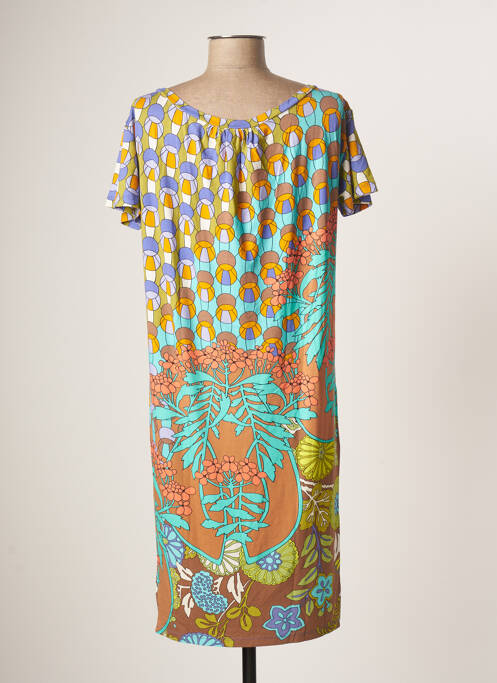 Robe mi-longue vert KEDUA pour femme