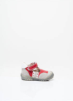 Sandales/nu pieds empiècements bout rond rouge MOD8 garçon