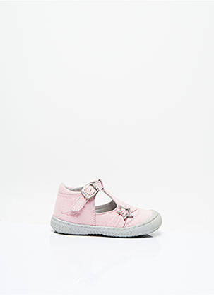 Sandales/nu pieds bout rond talon compensé rose MOD8 fille