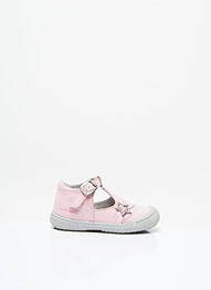 Sandales/nu pieds bout rond talon compensé rose MOD8 fille