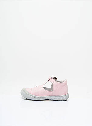 Sandales/nu pieds bout rond talon compensé rose MOD8 fille