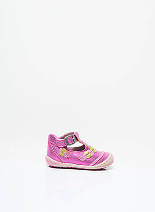 Sandales/nu pieds tissage métallisé talon compensé rose MOD8 fille