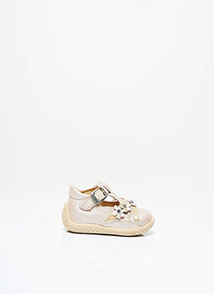 Sandales/nu pieds bout rond talon compensé beige MOD8 fille