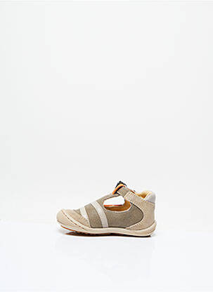Sandales/nu pieds empiècements bout rond beige MOD8 garçon