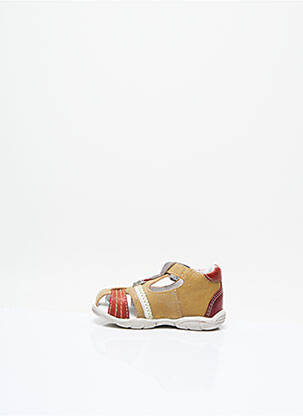 Sandales/nu pieds empiècements talon bas marron GBB garçon