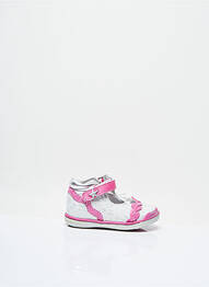 Sandales/nu pieds tissage métallisé talon compensé rose BABYBOTTE fille
