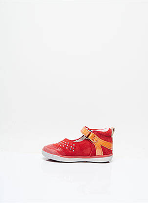 Ballerines voute plantaire talon compensé rouge BABYBOTTE fille