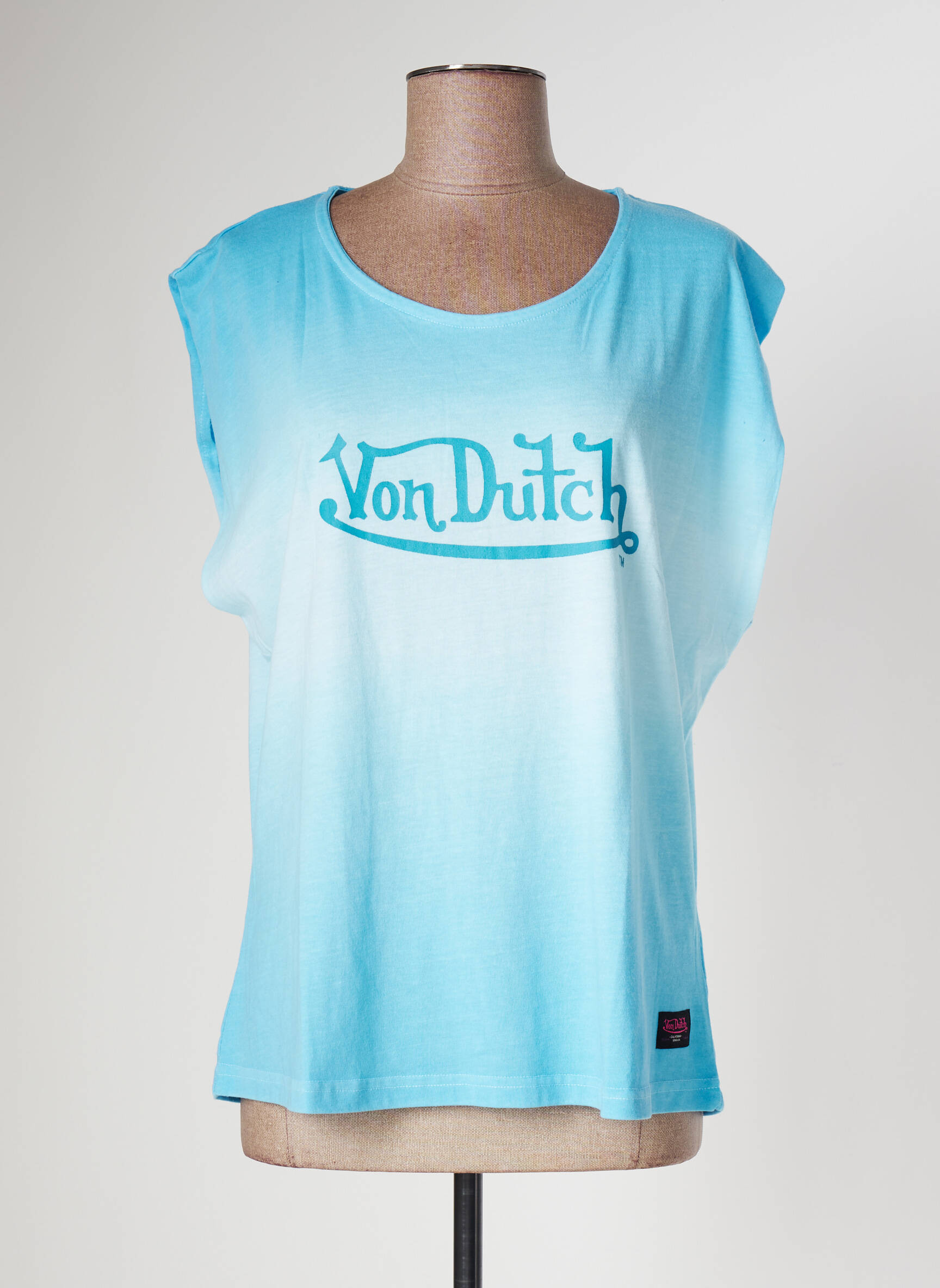 Von Dutch Tshirts Femme De Couleur Bleu 2095214-bleu00 - Modz
