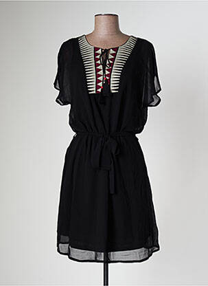Robe courte manches courtes manches courtes rouge MOKA'S femme
