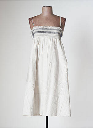 Robe courte coupe évasée fines bretelles gris KOOKAI femme