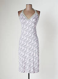 Robe mi-longue coupe fluide fines bretelles rose KOOKAI femme