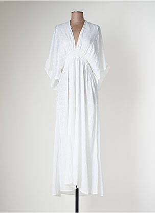 Robe longue blanc GOLD SILVER pour femme