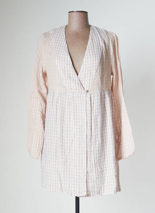 Veste casual fermeture boutonnée sur le devant beige LA FIANCEE DU MEKONG femme