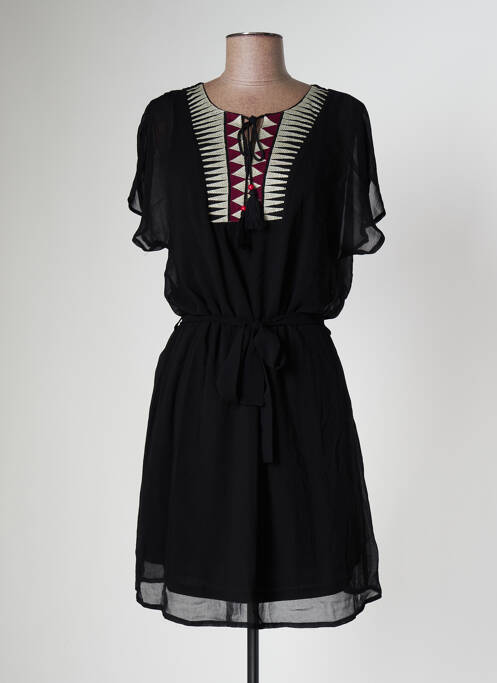 Robe courte manches courtes manches courtes rouge MOKA'S femme