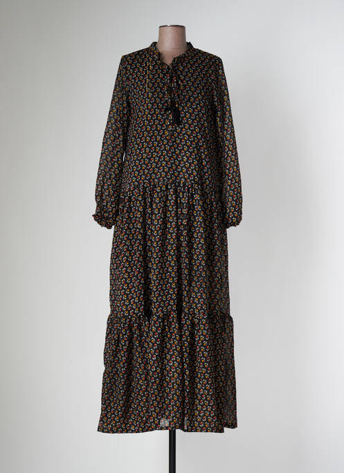 Robe longue noir PURPLE QUEEN pour femme
