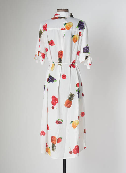 Robe mi-longue blanc SOVOGUE pour femme